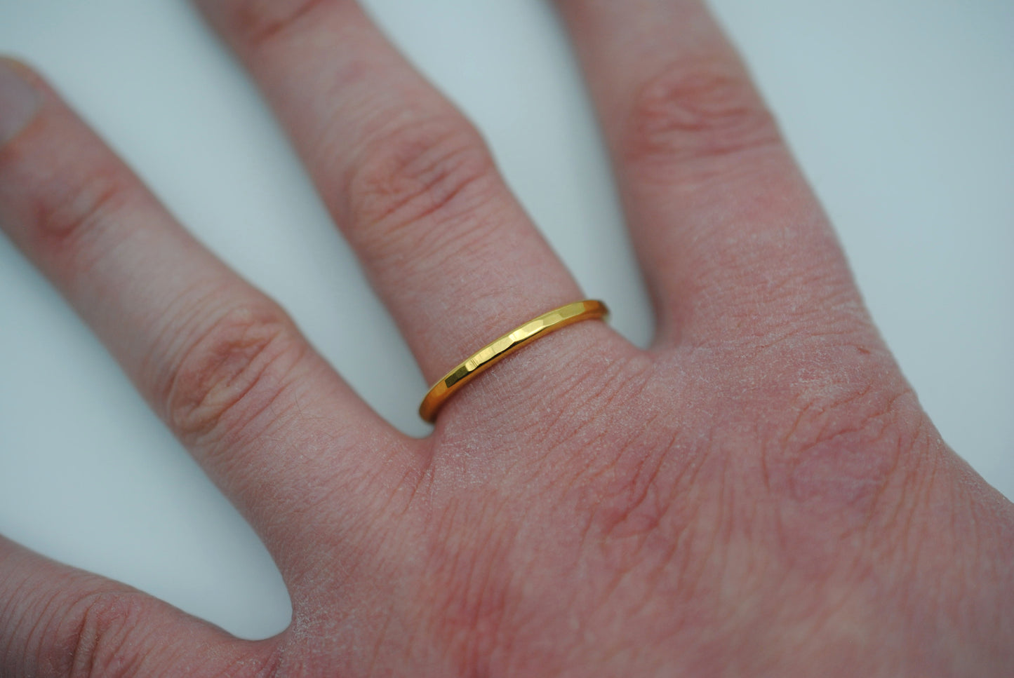 Thicker Yellow Gold Stacker Ring