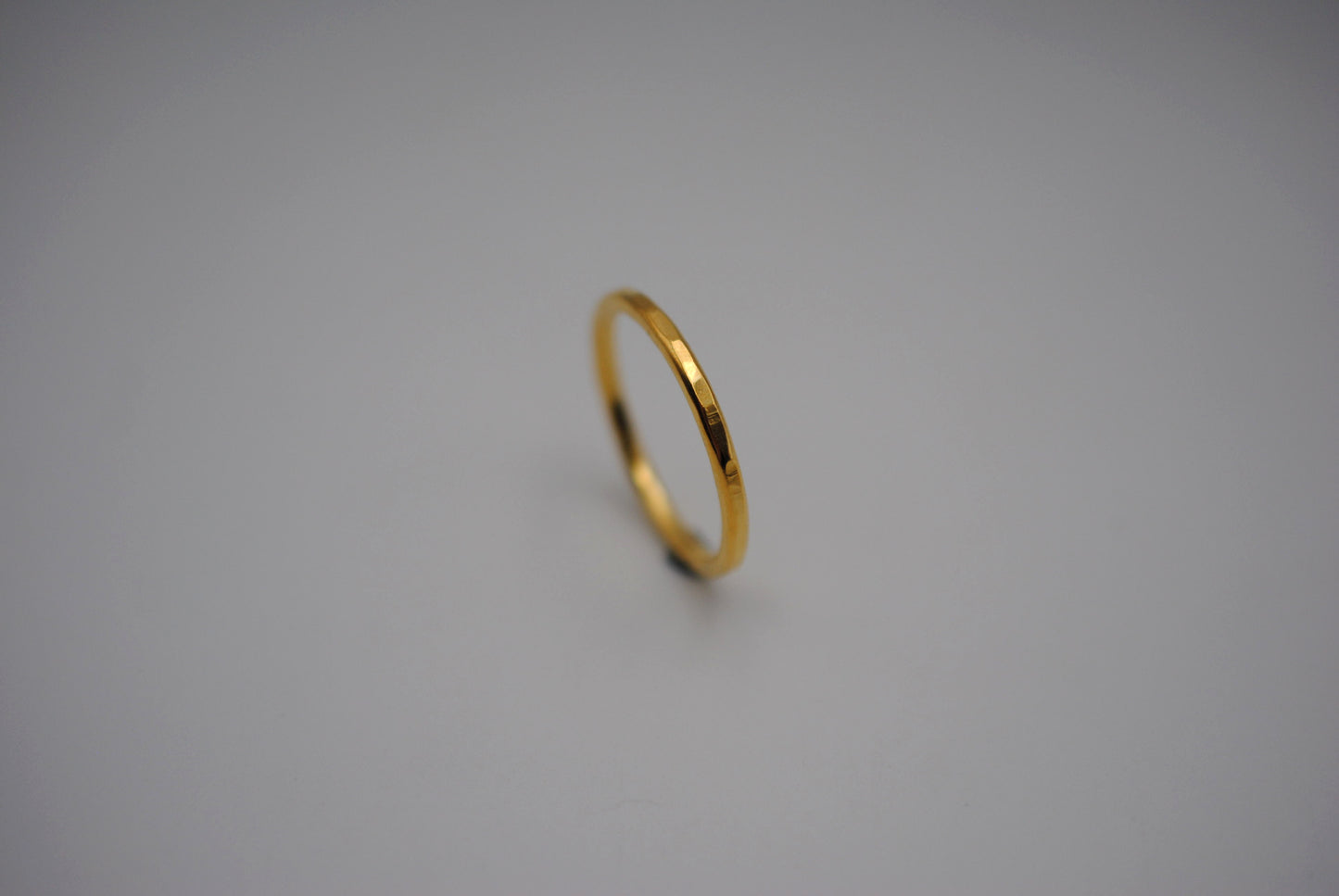 Thicker Yellow Gold Stacker Ring