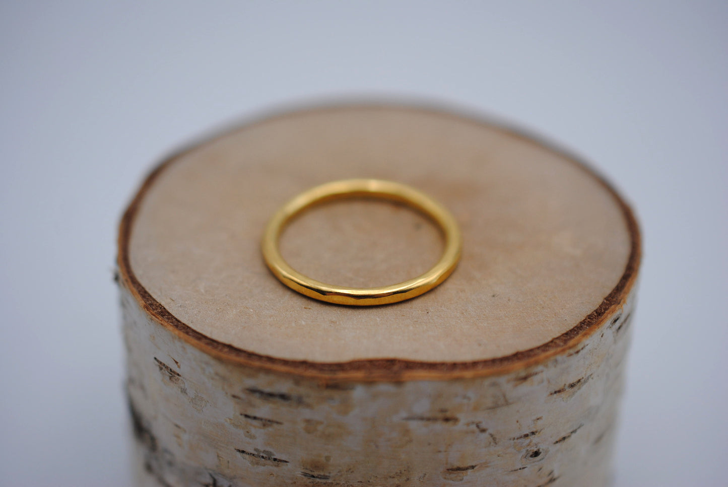 Thicker Yellow Gold Stacker Ring