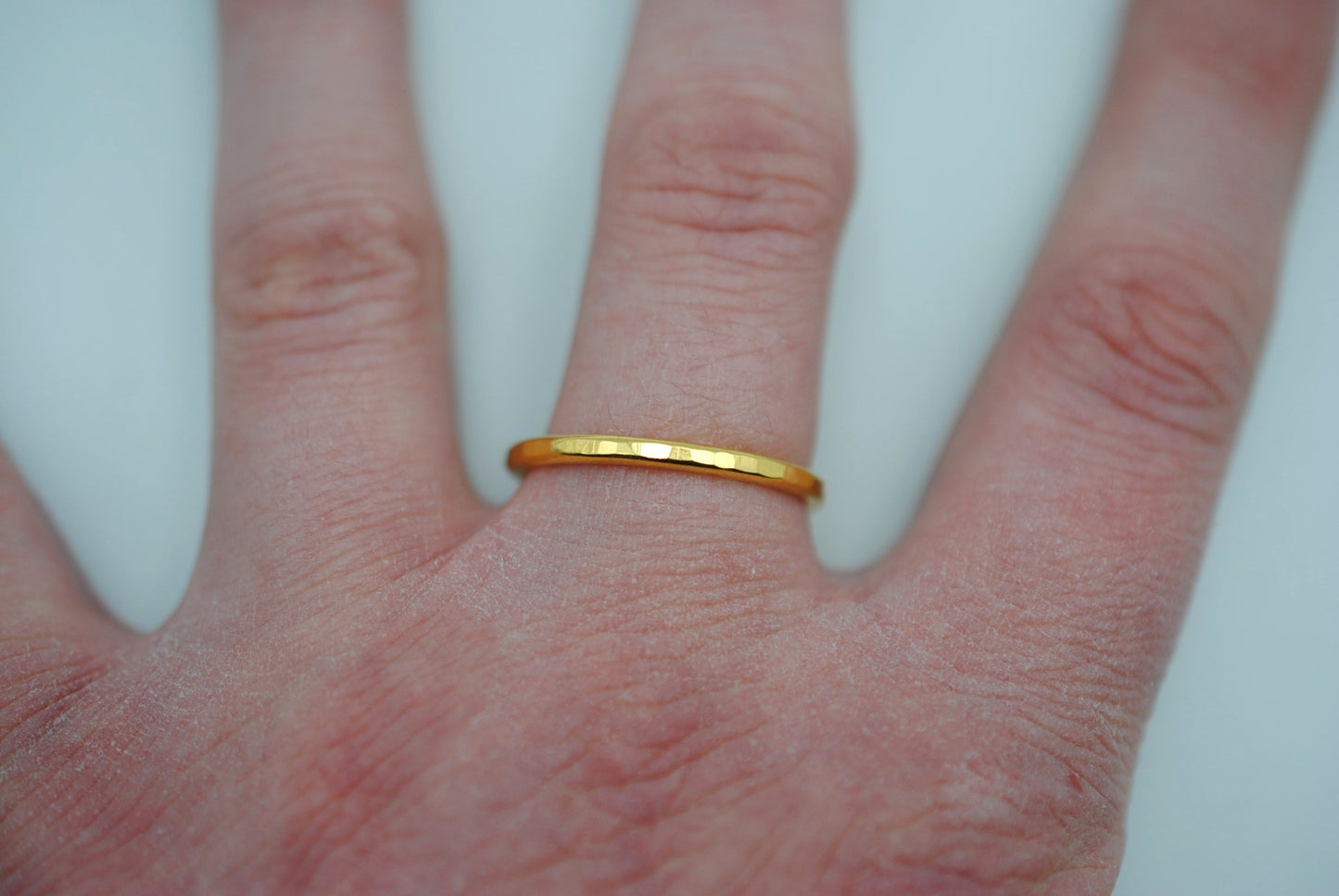 Thicker Yellow Gold Stacker Ring