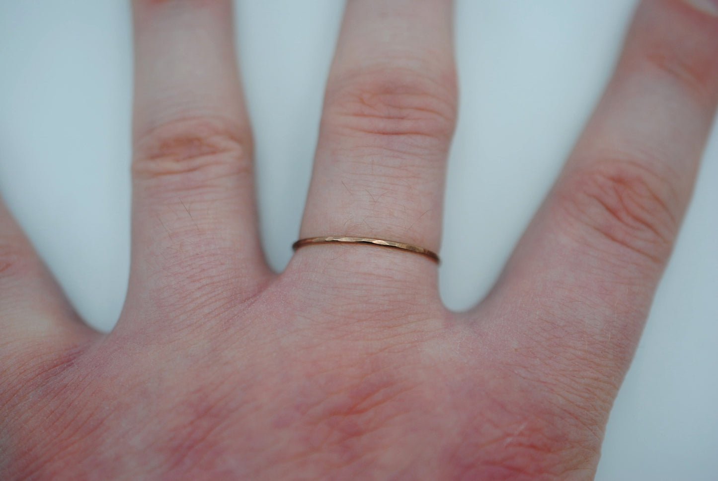 Thin Rose Gold Stacker Ring