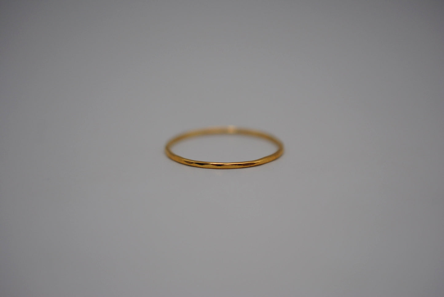 Thin Yellow Gold Stacker Ring