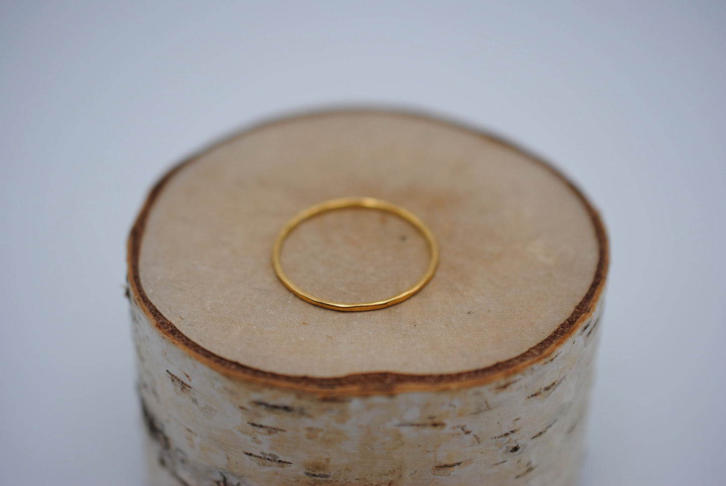 Thin Yellow Gold Stacker Ring