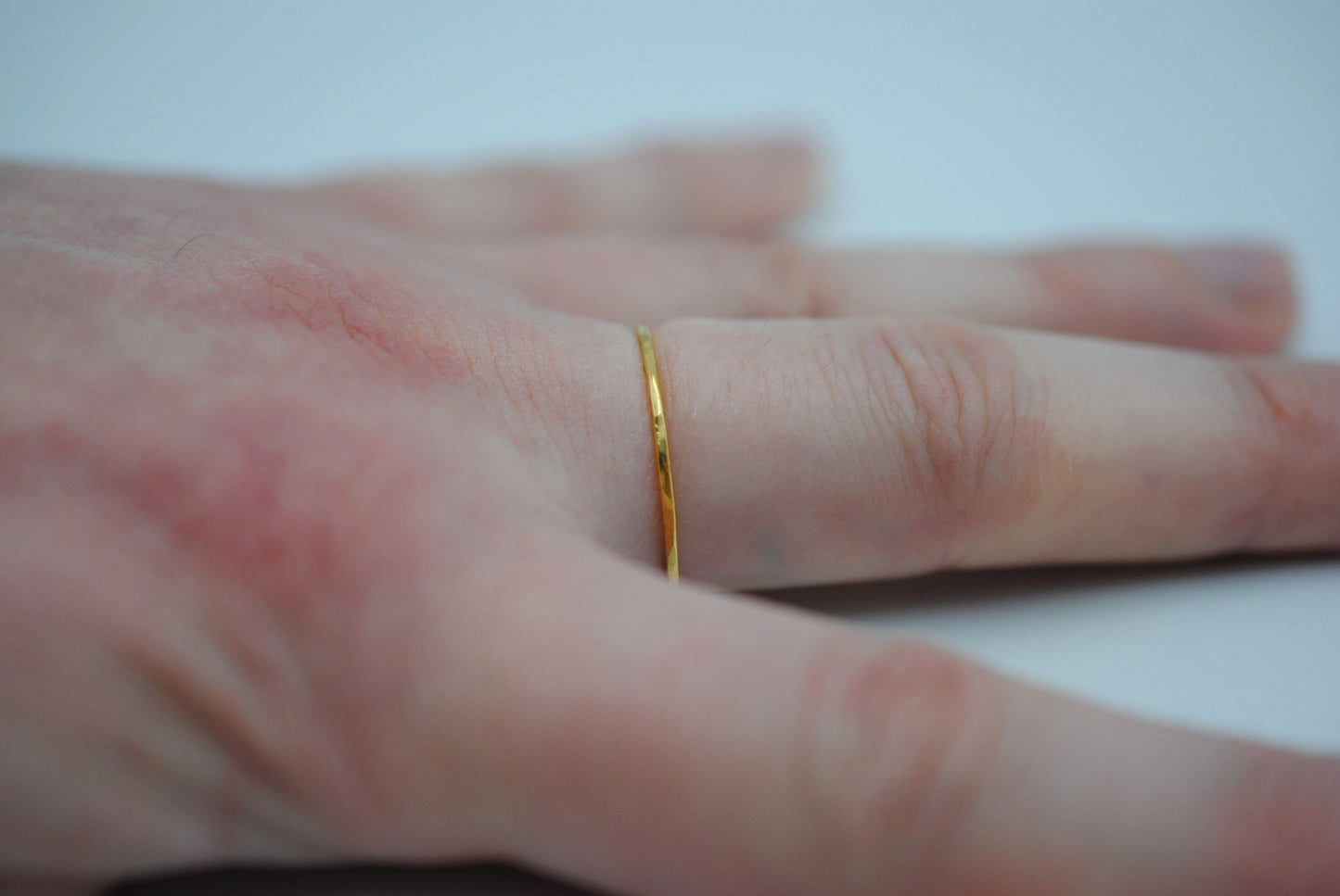 Thin Yellow Gold Stacker Ring
