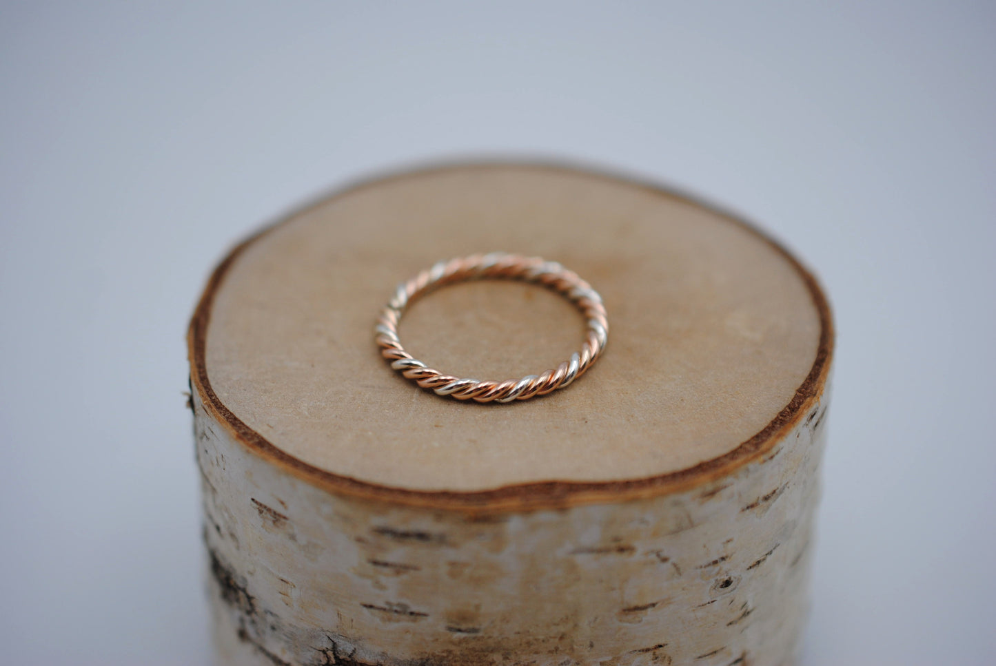 Three Tone Rope Ring