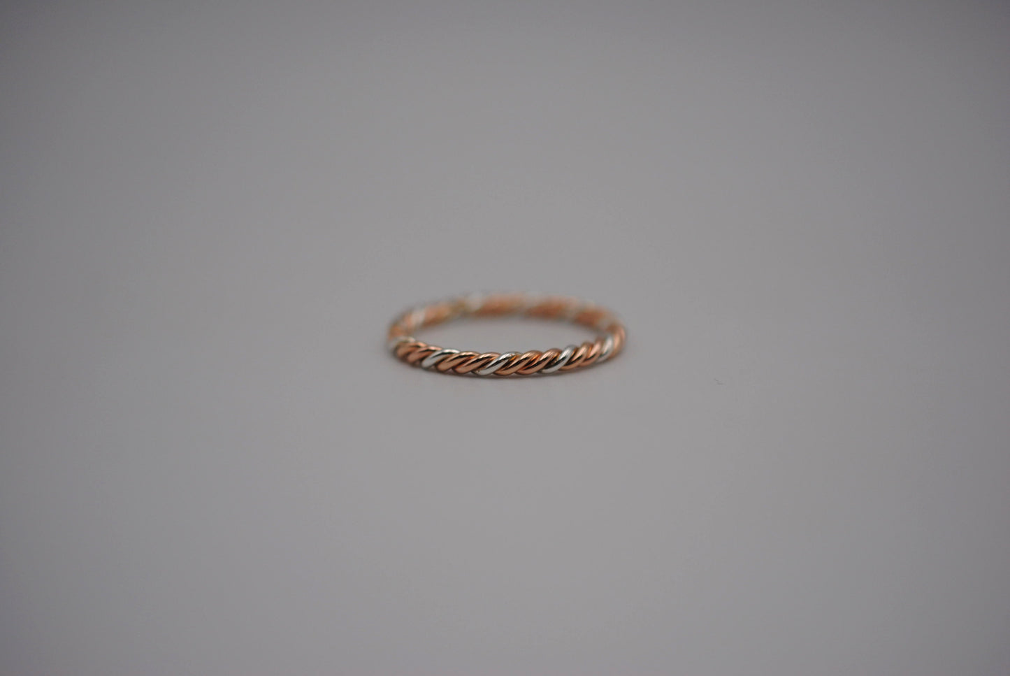 Three Tone Rope Ring