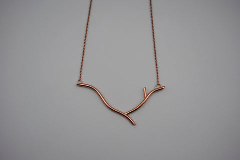 Twig Rose Gold Roots Necklace
