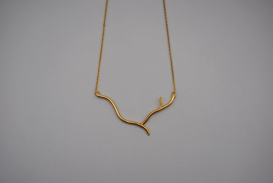 Twig Yellow Gold Roots Necklace