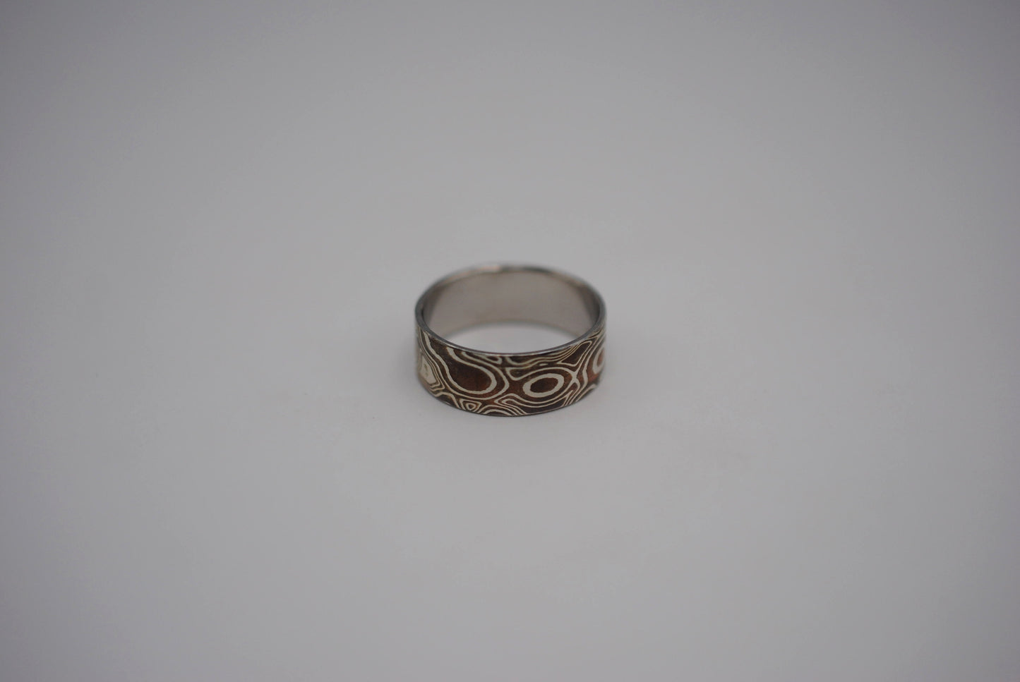 Mokume Gane: Silver and Copper Medium Ring