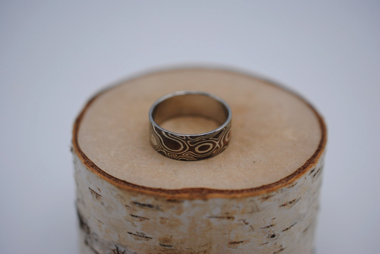 Mokume Gane: Silver and Copper Medium Ring