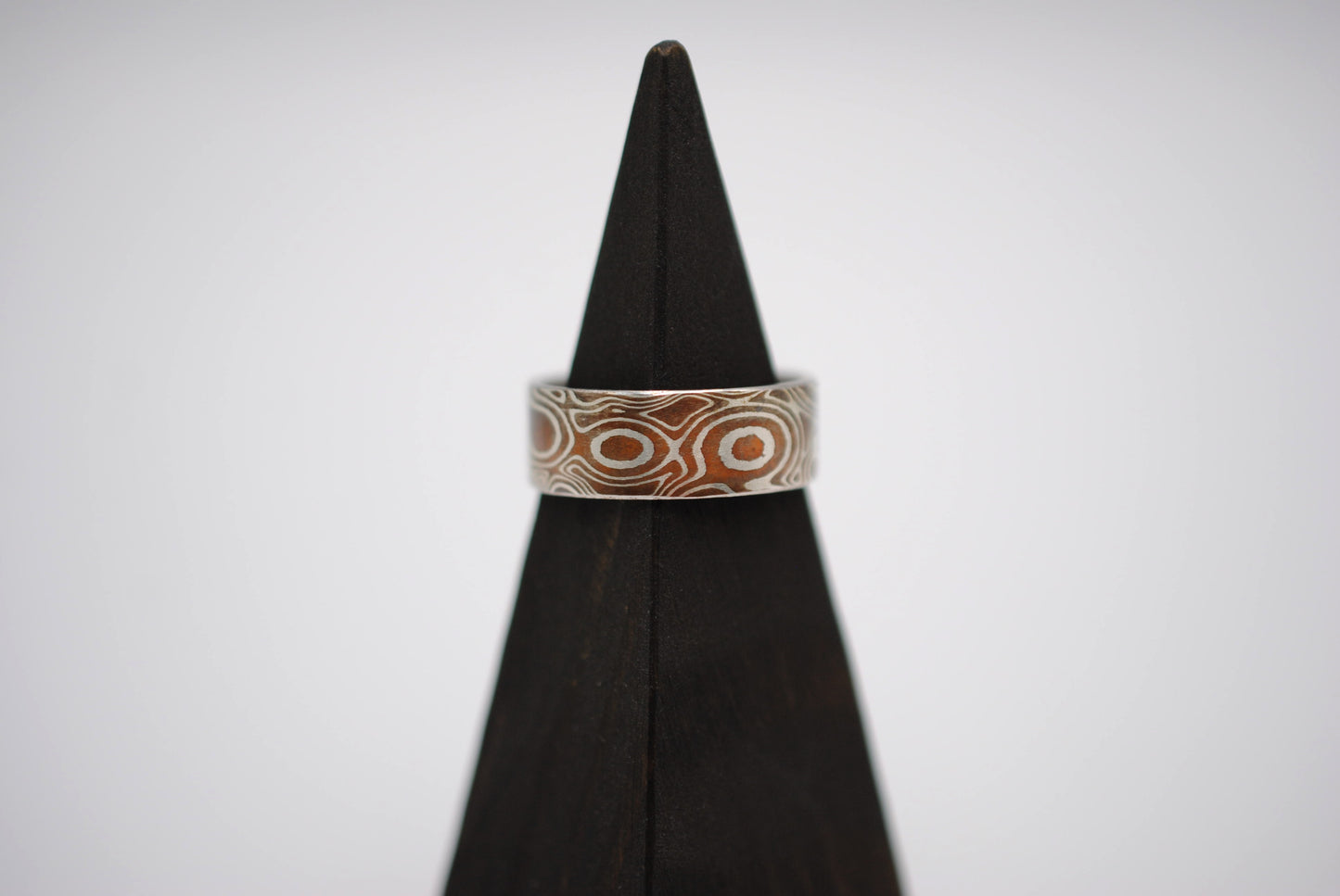 Mokume Gane: Silver and Copper Medium Ring