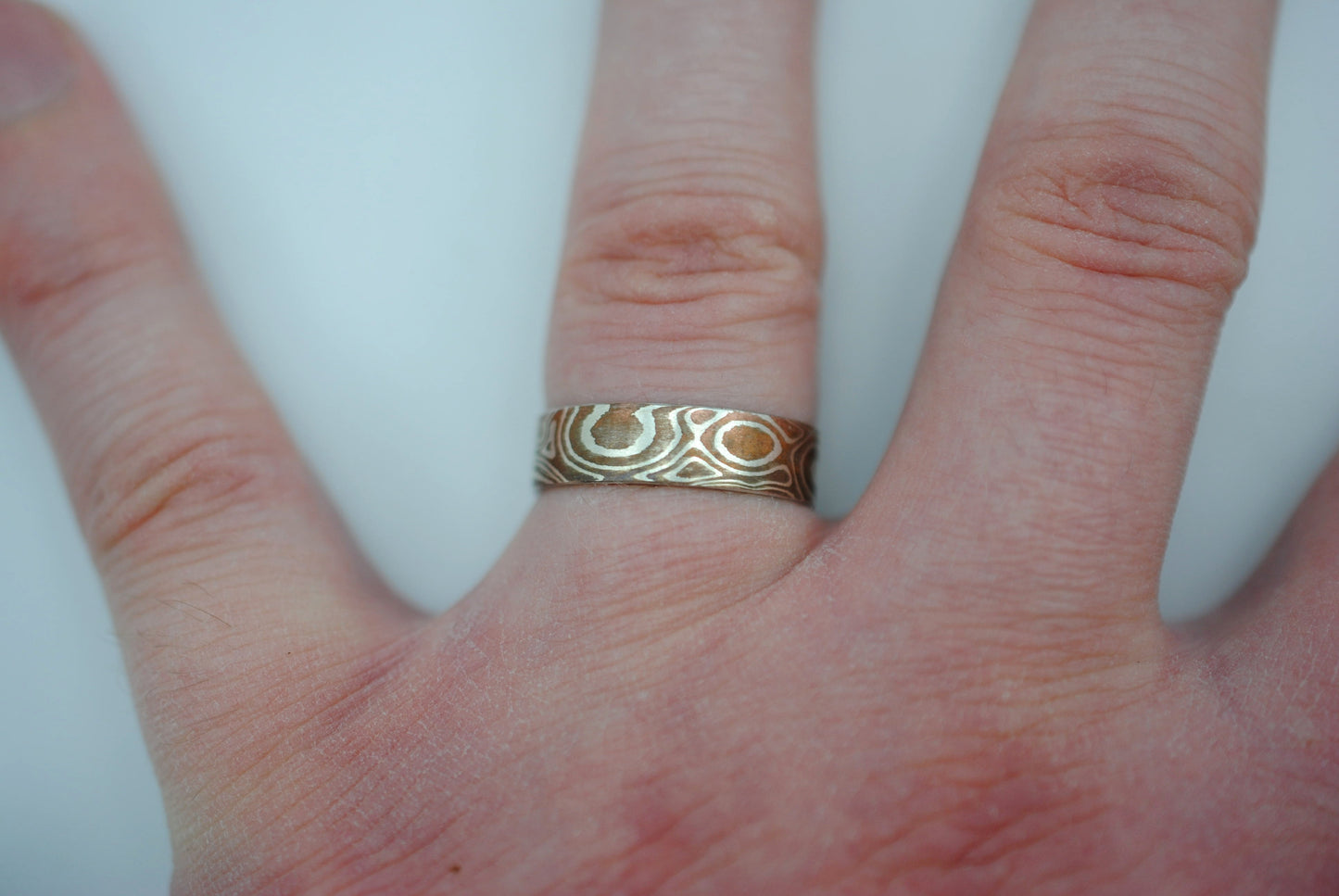 Mokume Gane: Silver and Copper Small Ring