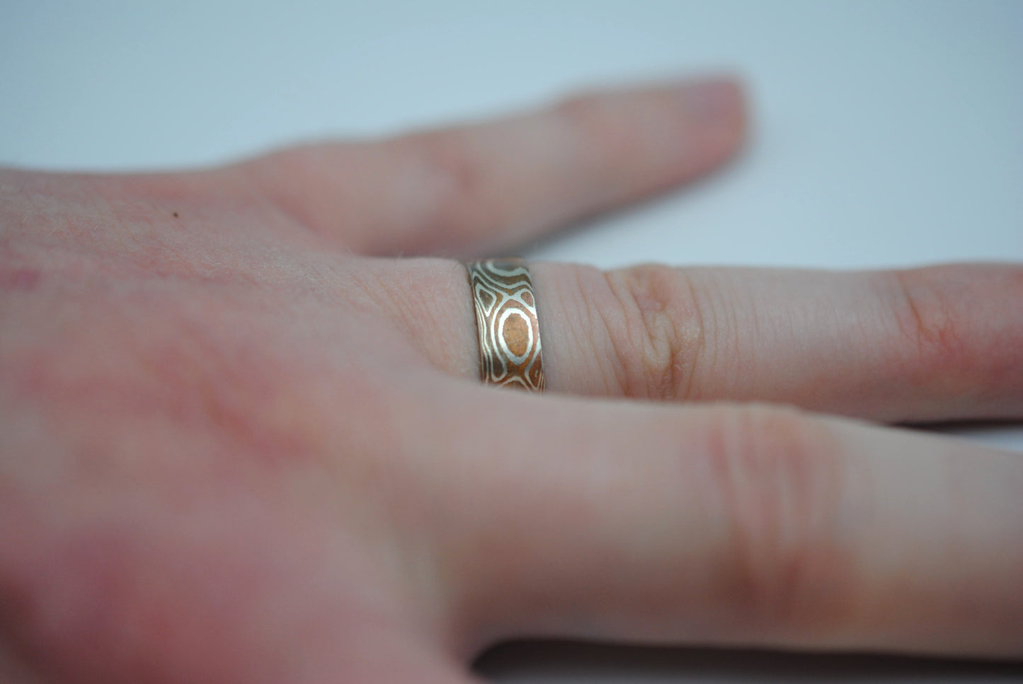 Mokume Gane: Silver and Copper Small Ring