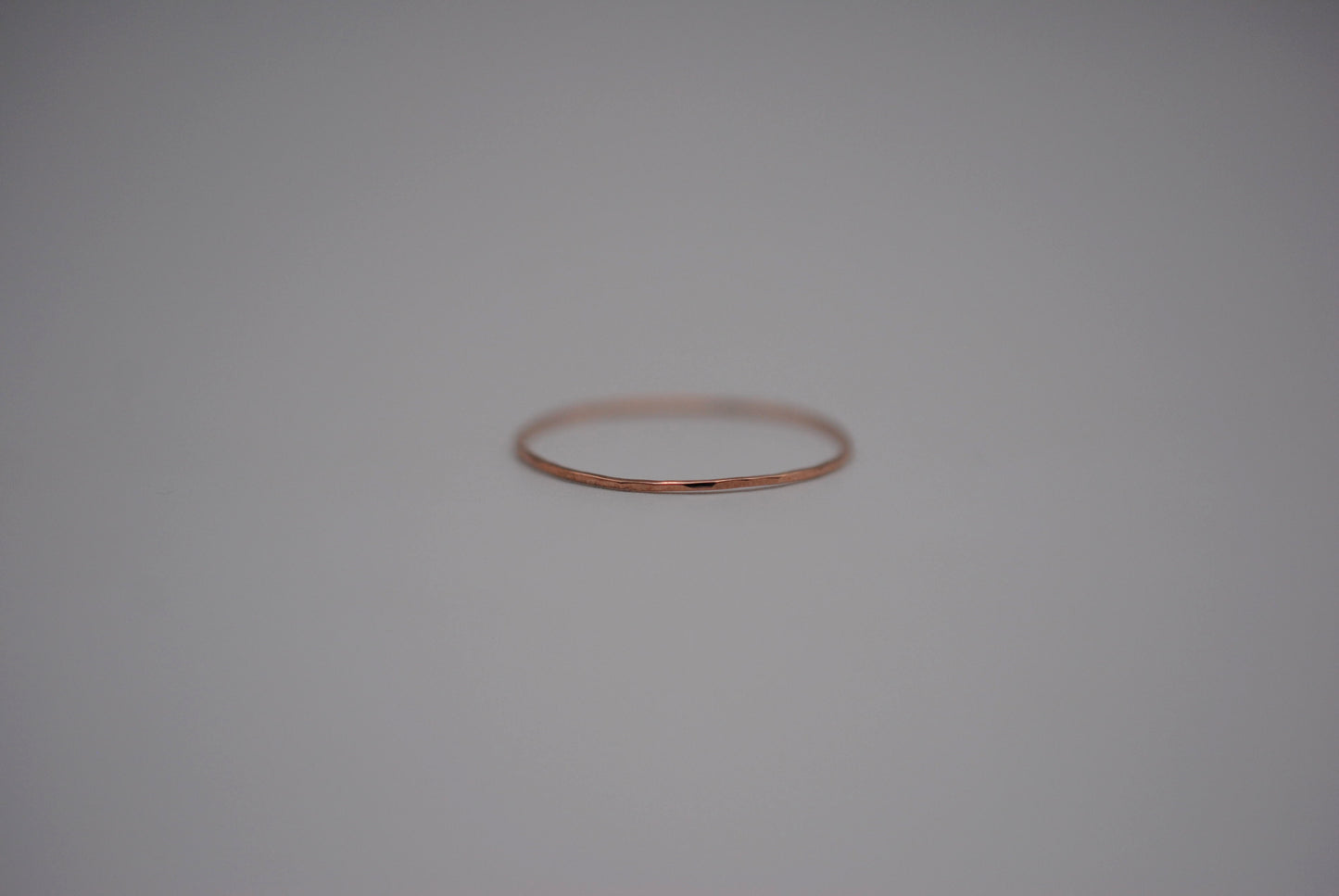 Ultra Thin Rose Gold Stacker Ring