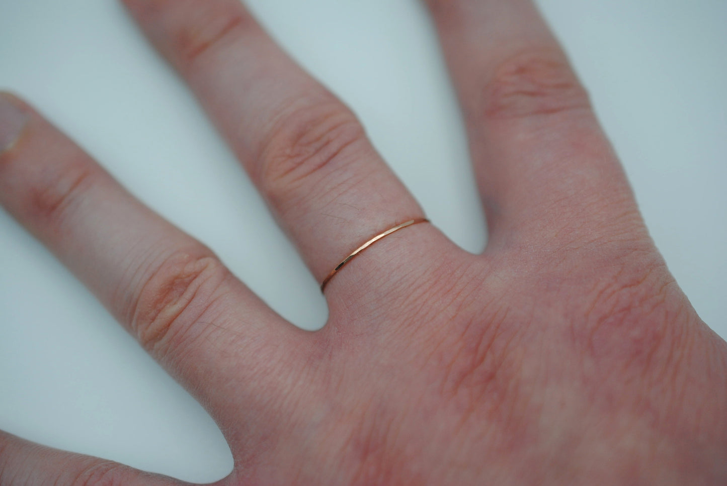 Ultra Thin Rose Gold Stacker Ring