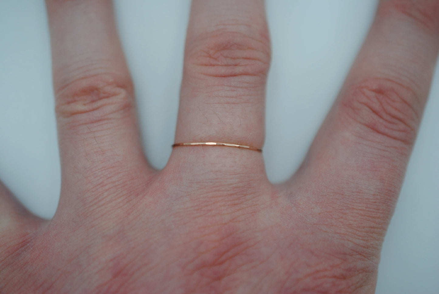Ultra Thin Rose Gold Stacker Ring