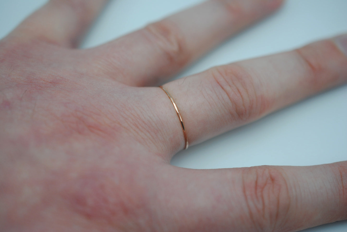 Ultra Thin Rose Gold Stacker Ring