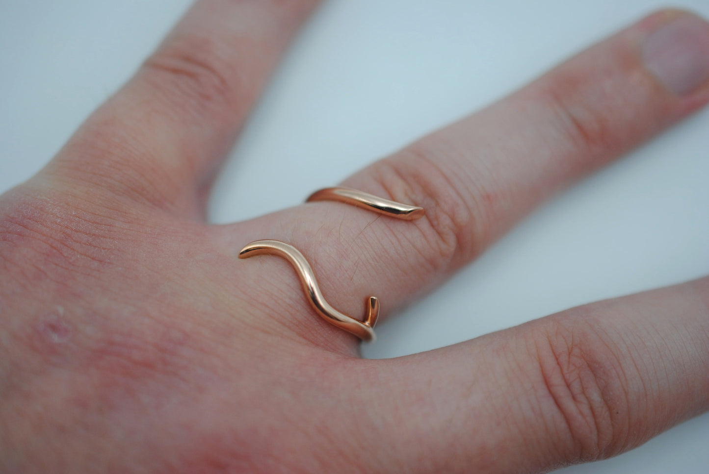 Vine Rose Gold Roots Ring