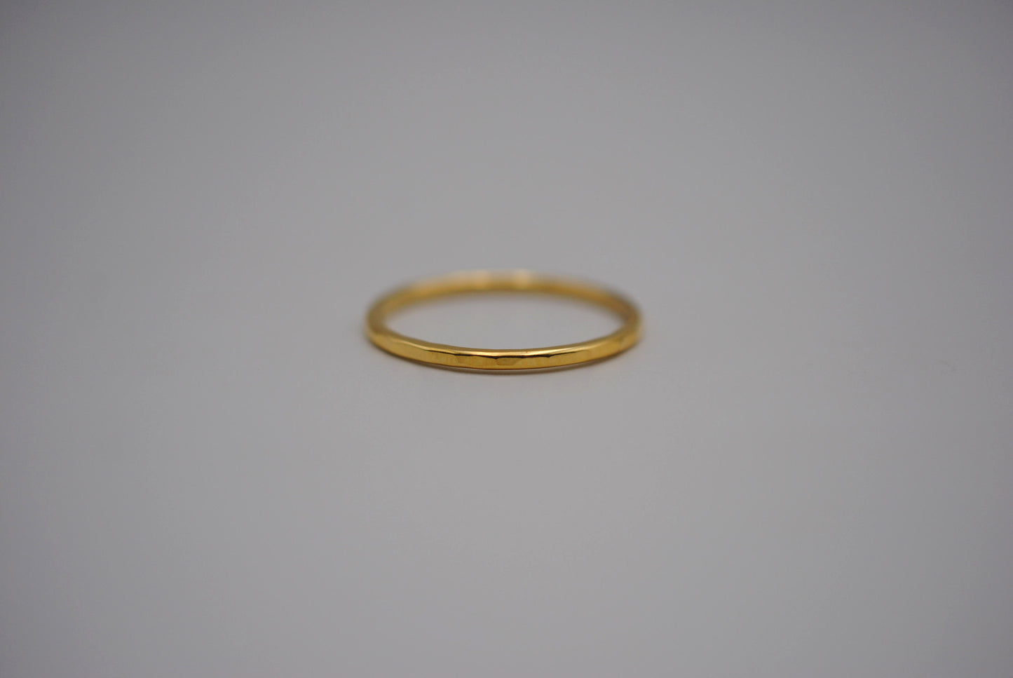 Thick Yellow Gold Stacker Ring