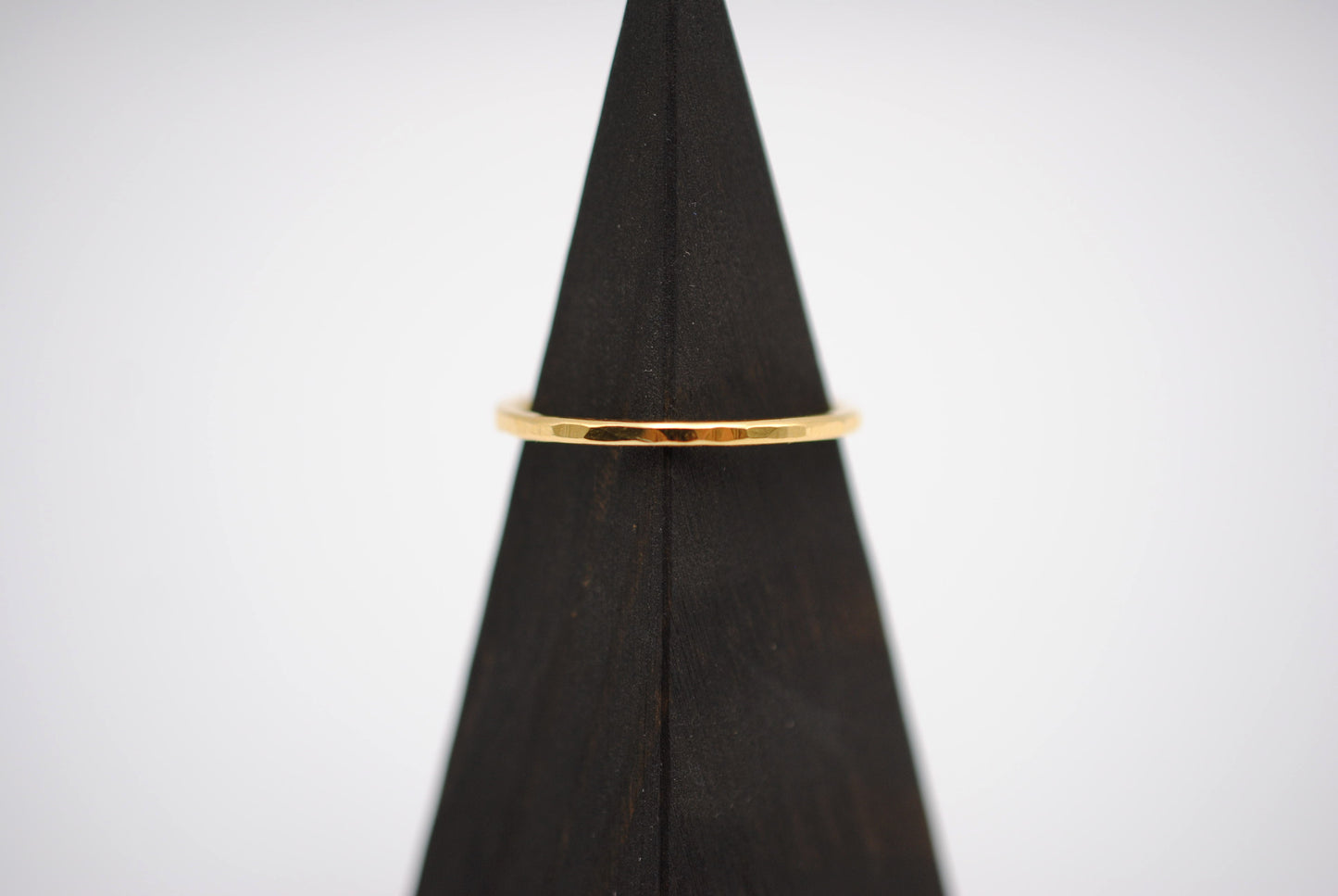 Thick Yellow Gold Stacker Ring