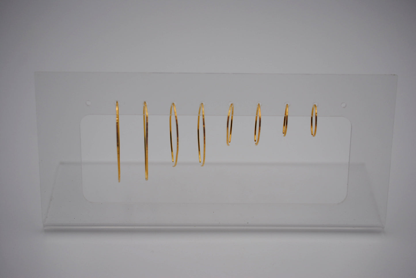 Small Yellow Gold Open Hoop Earrings