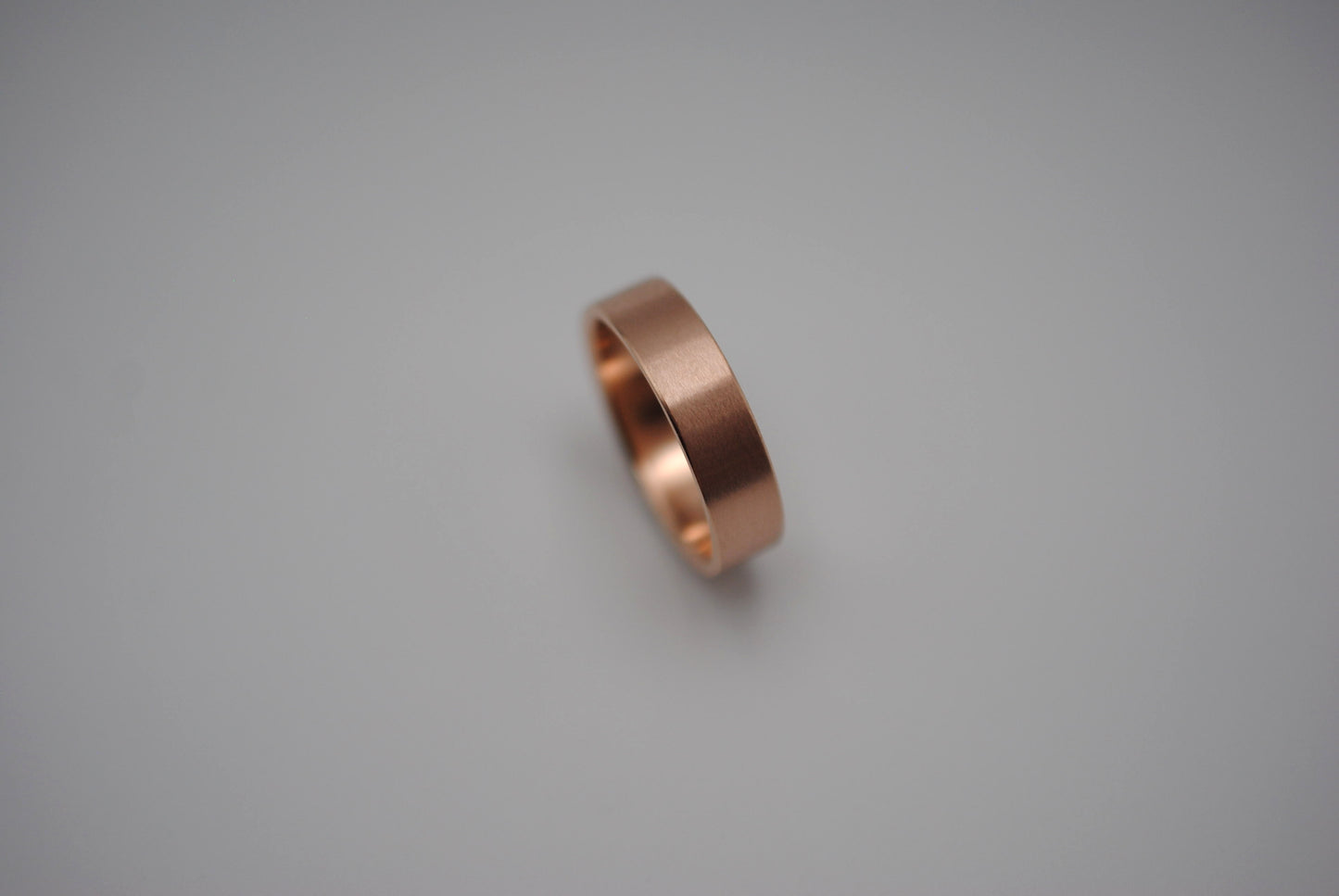 Ring Band: Brushed Texture, Rose Gold, 5mm Width