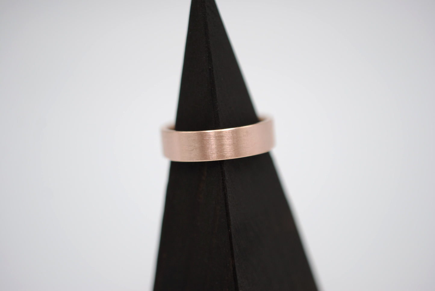 Ring Band: Brushed Texture, Rose Gold, 5mm Width