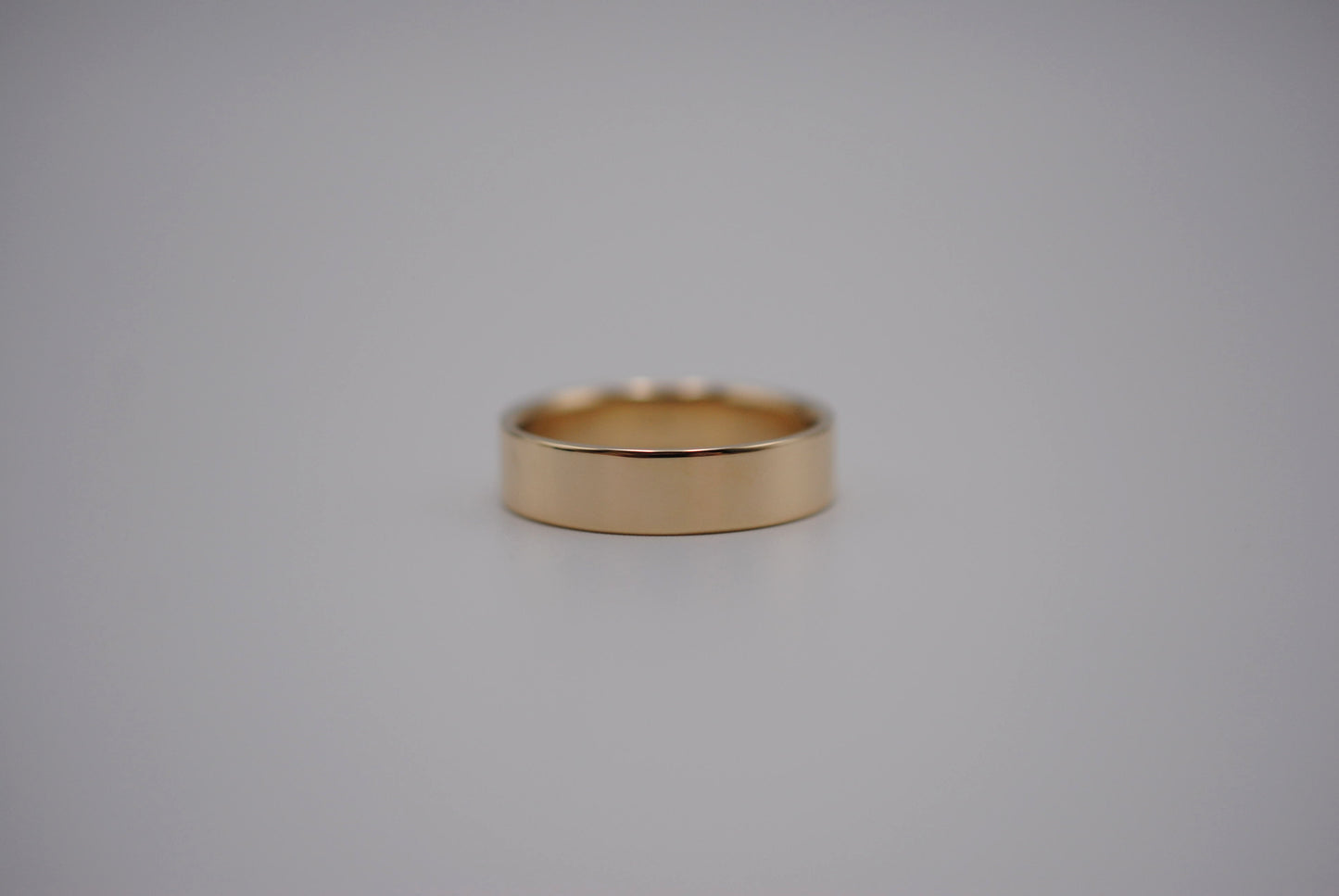 Ring Band: High Polished Texture, Yellow Gold, 5mm Width