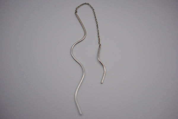 Asymmetrical Infinity Root Threader Earrings