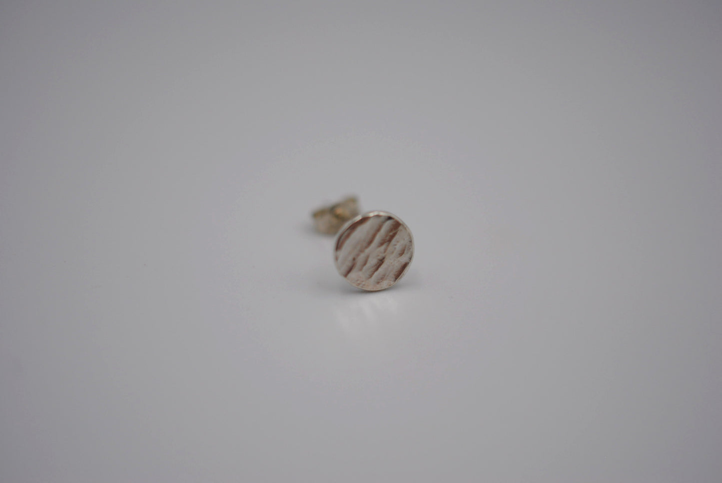 Bark Circle Post Earrings