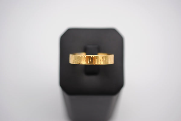Birch Yellow Gold Band Ring