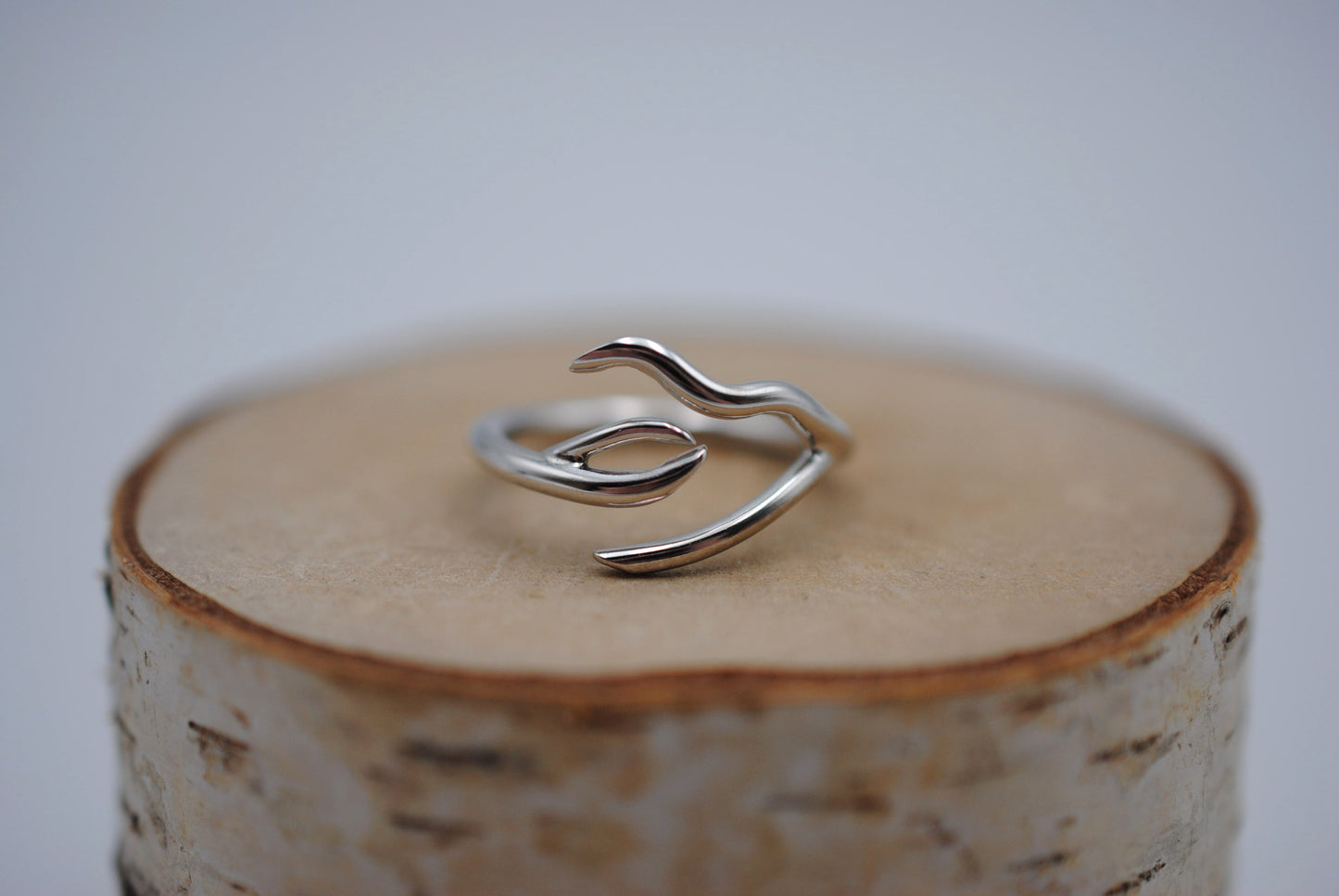 Branch Rhodium Roots Ring