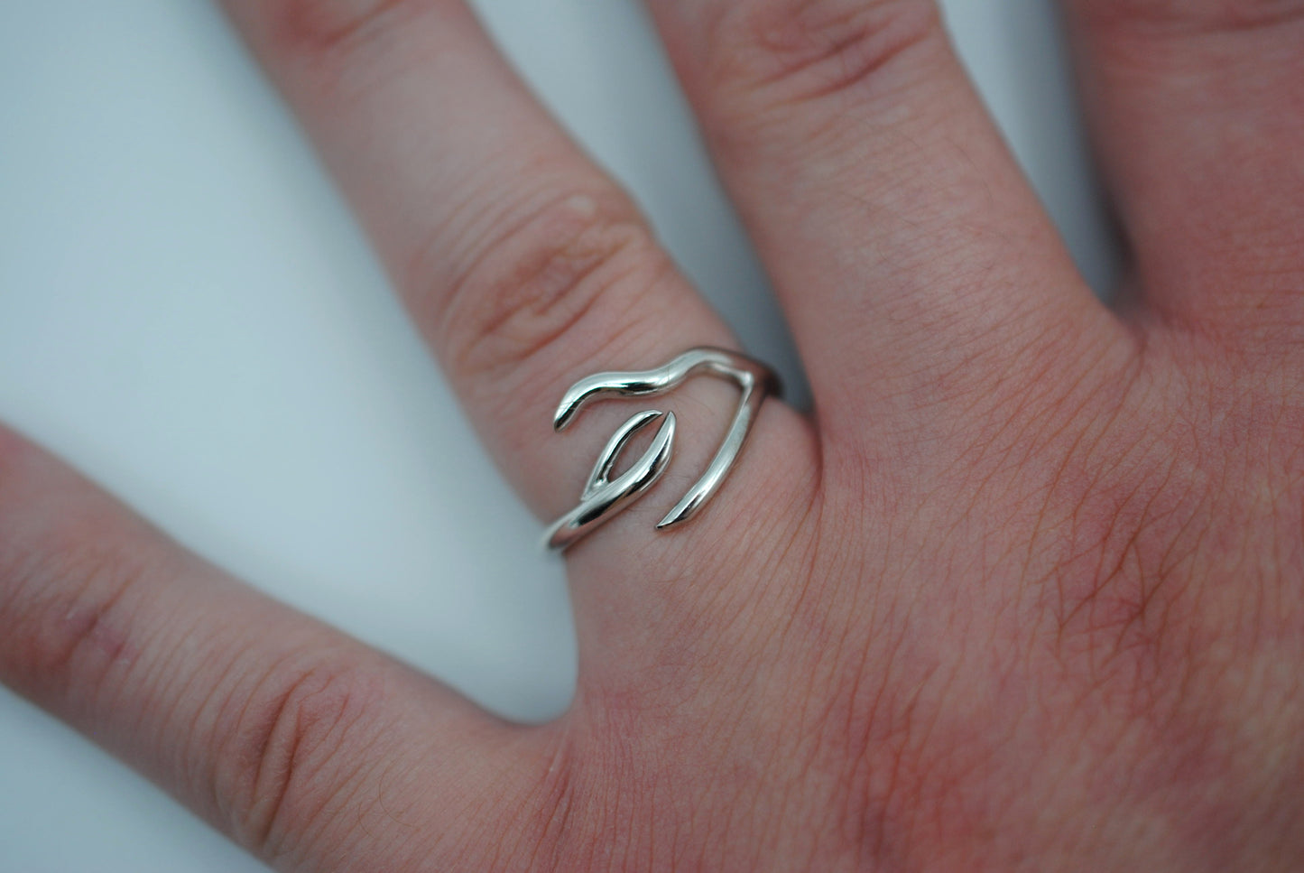 Branch Rhodium Roots Ring