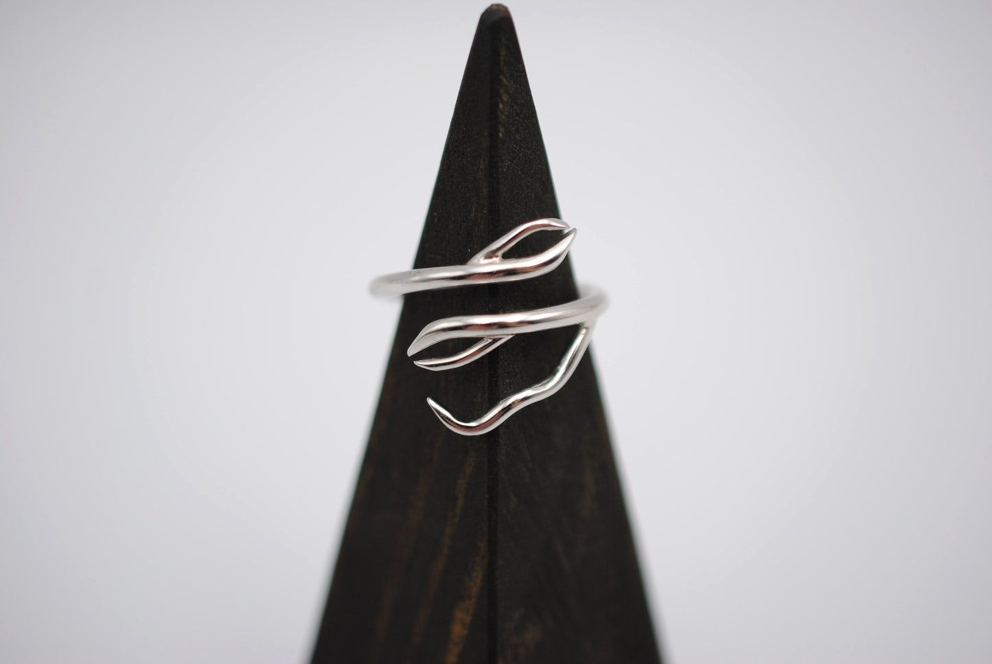 Branching Rhodium Roots Ring