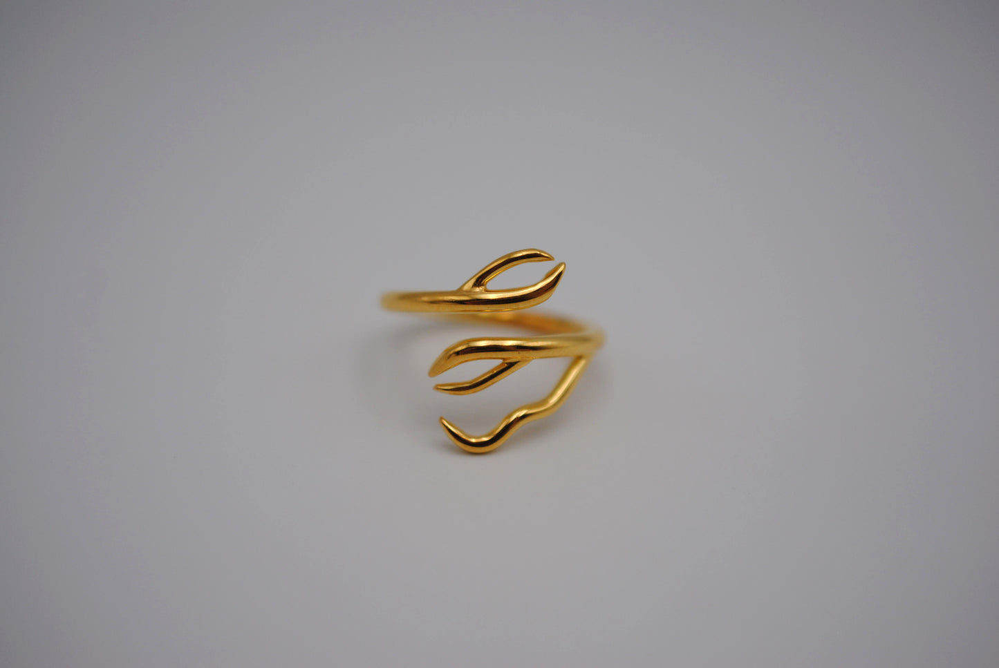 Branching Yellow Gold Roots Ring