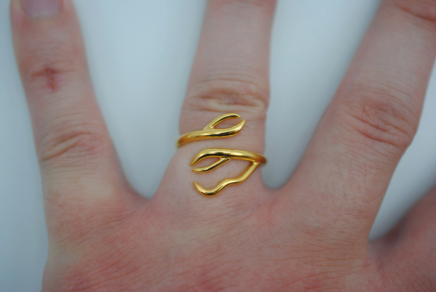 Branching Yellow Gold Roots Ring