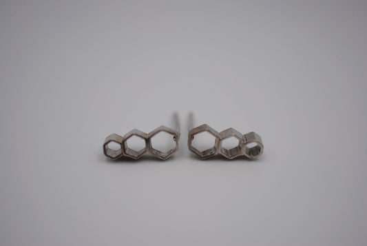 Honeycomb Post Earrings