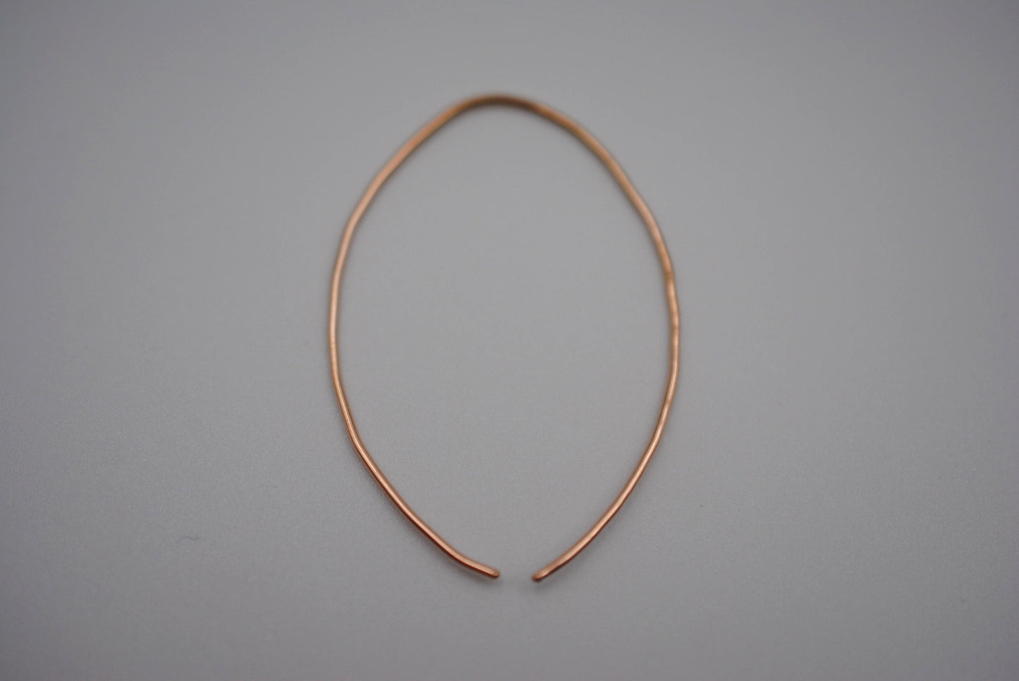 Large Rose Gold Open Hoop Earrings