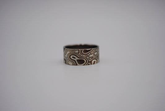 Mokume Gane: Silver and Copper Large Ring