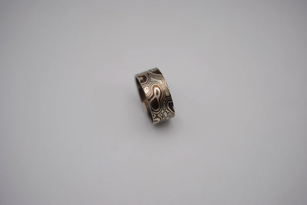 Mokume Gane: Silver and Copper Large Ring