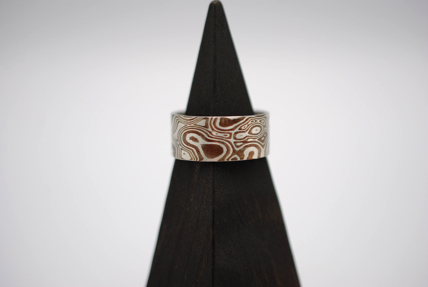 Mokume Gane: Silver and Copper Large Ring