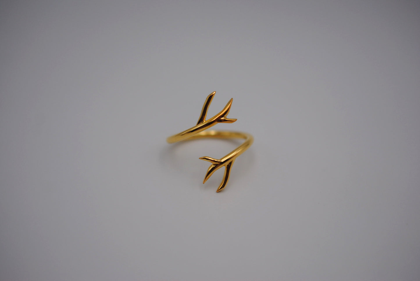 Outward Branch Yellow Gold Roots Ring