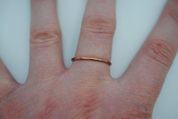 Thick Rose Gold Stacker Ring