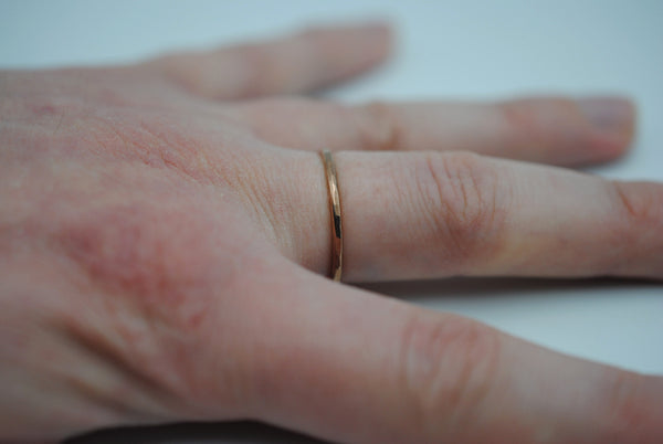 Thick Rose Gold Stacker Ring
