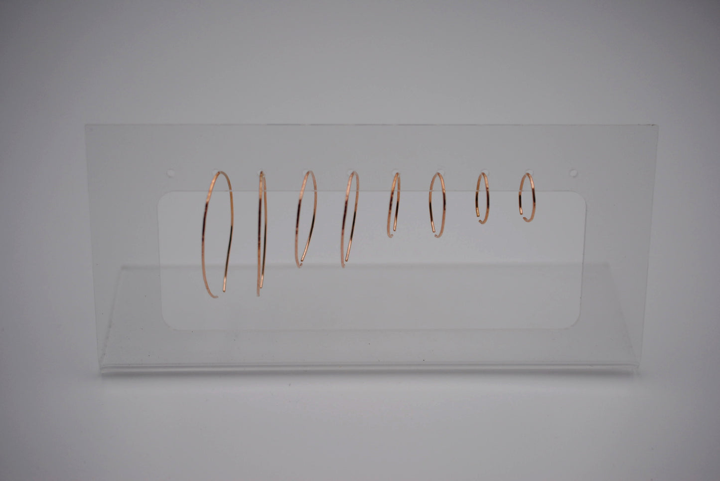Small Rose Gold Open Hoop Earrings