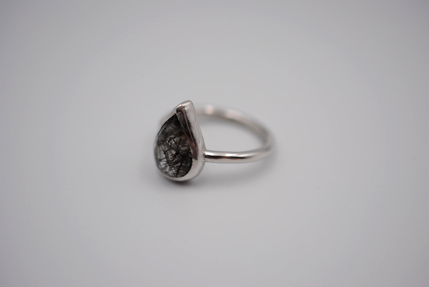 Rutilated Quartz Bezel Set Ring