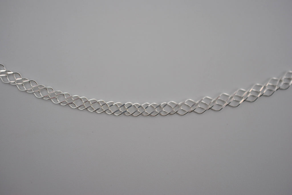 Silver Double Rombo  Chain