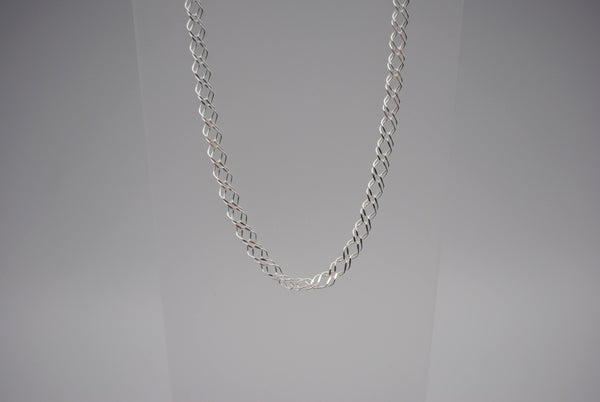 Silver Double Rombo  Chain