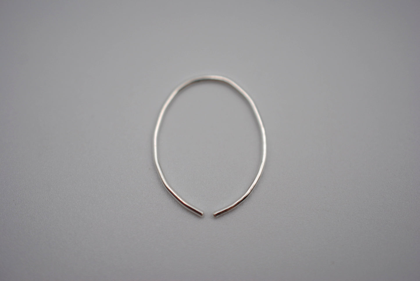 Small Silver Open Hoop Earrings