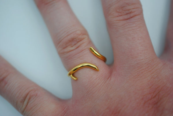 Sprout Yellow Gold Roots Ring